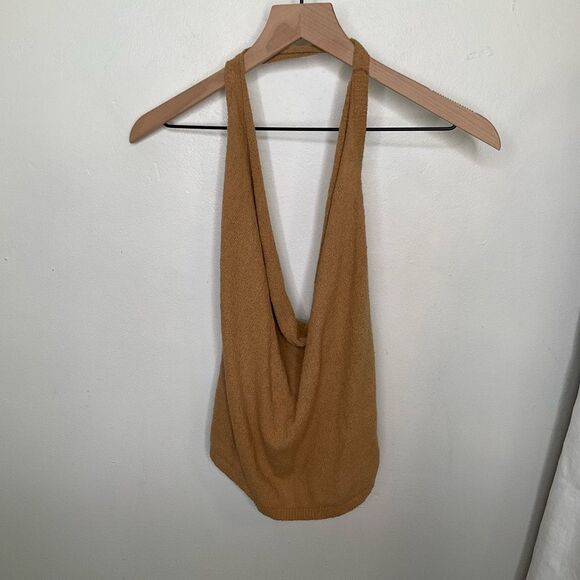 Free People FP Beach Iris Sweater Open-Back Halter - Picture 3 of 8